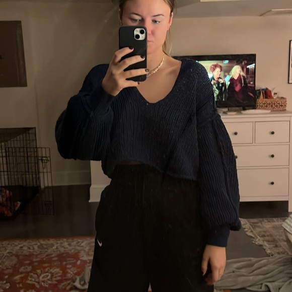 Free People Boxy cropped sweater - Picture 3 of 4